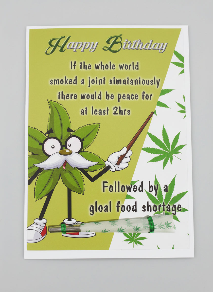 If the World Birthday Card with Real One-Hitter | Reefer Cards