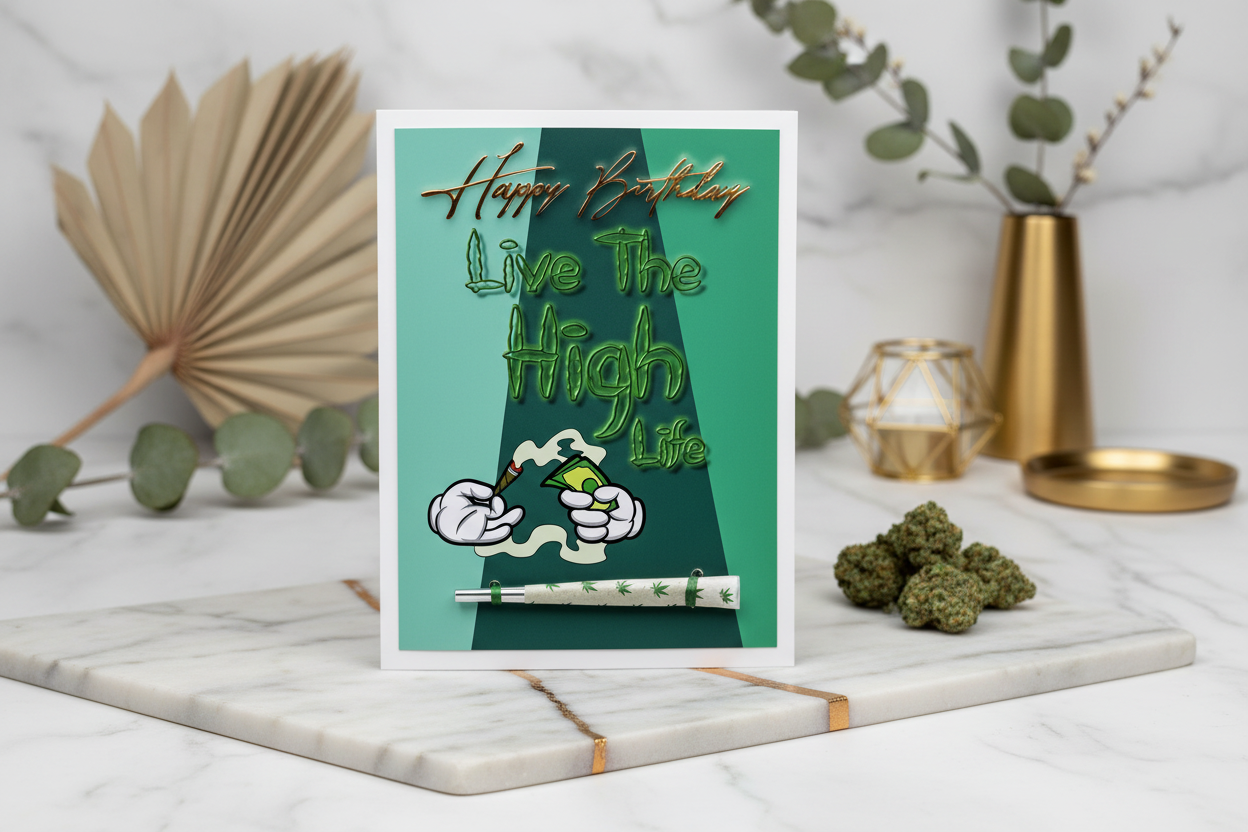 Luxurious marble surface with gold accents