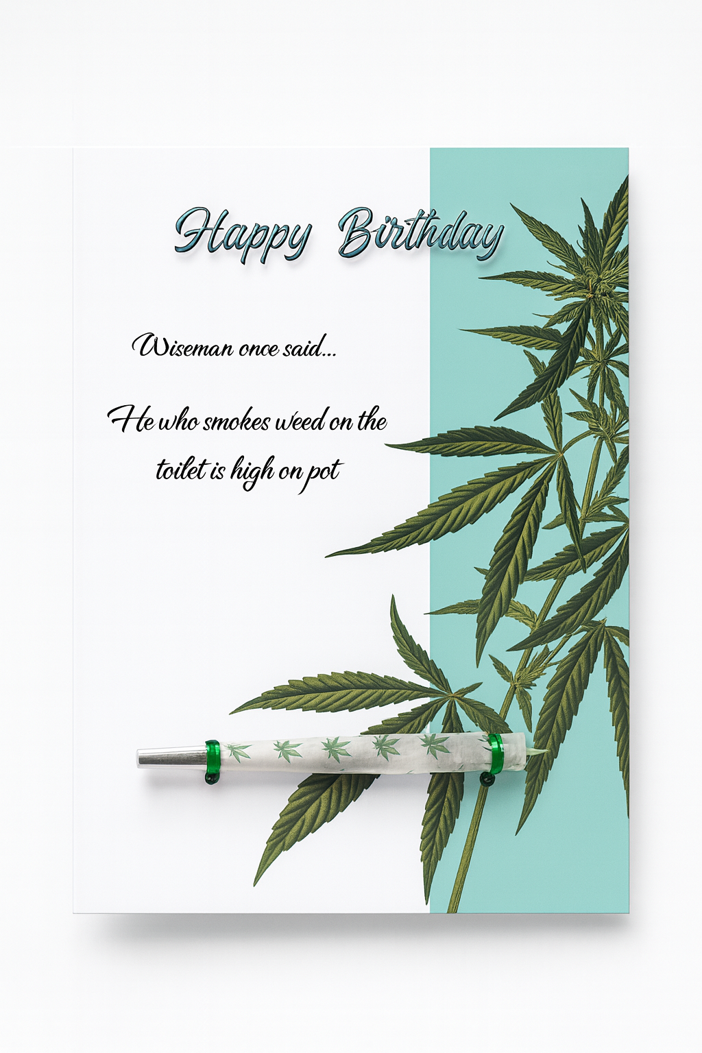 Wiseman once said Birthday Card with Real One-Hitter | Reefer Cards