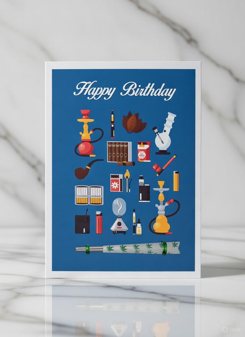 Equipment Birthday Card with Real One-Hitter | Reefer Cards