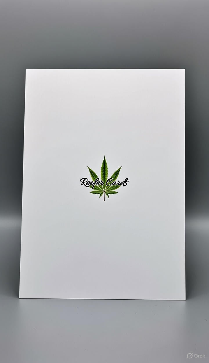 Bonged Birthday Card with Real One-Hitter | Reefer Cards